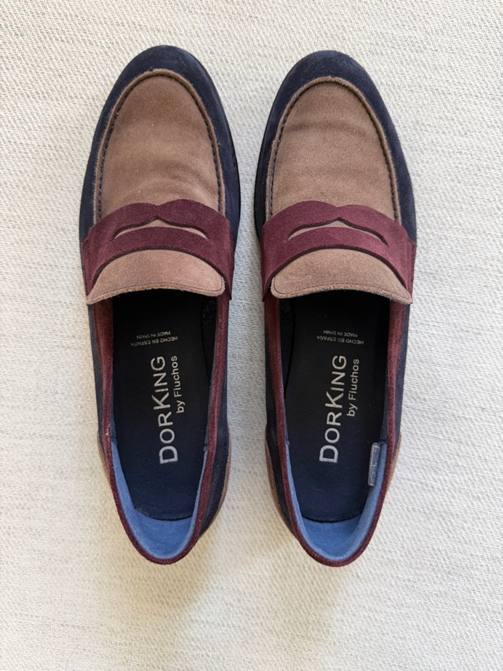 DorKing by Fluchos Harvard Genuine Suede Penny Loafers size 39